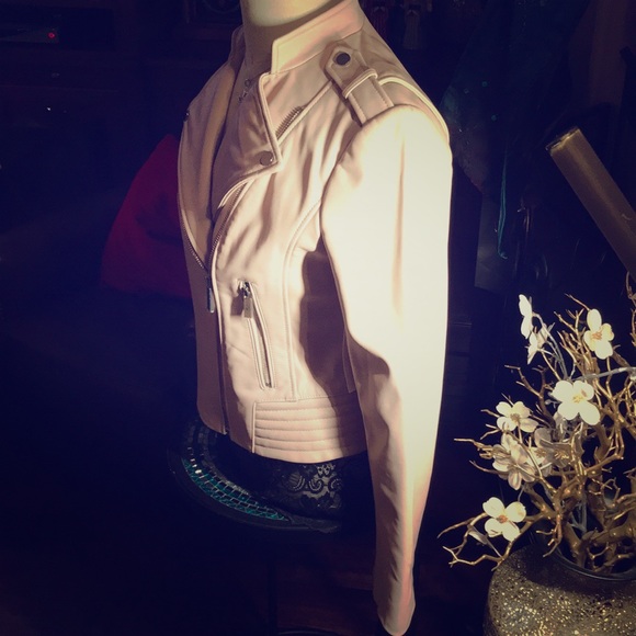 NWT London Fog Blush Leather Moro Jacket - Picture 3 of 6